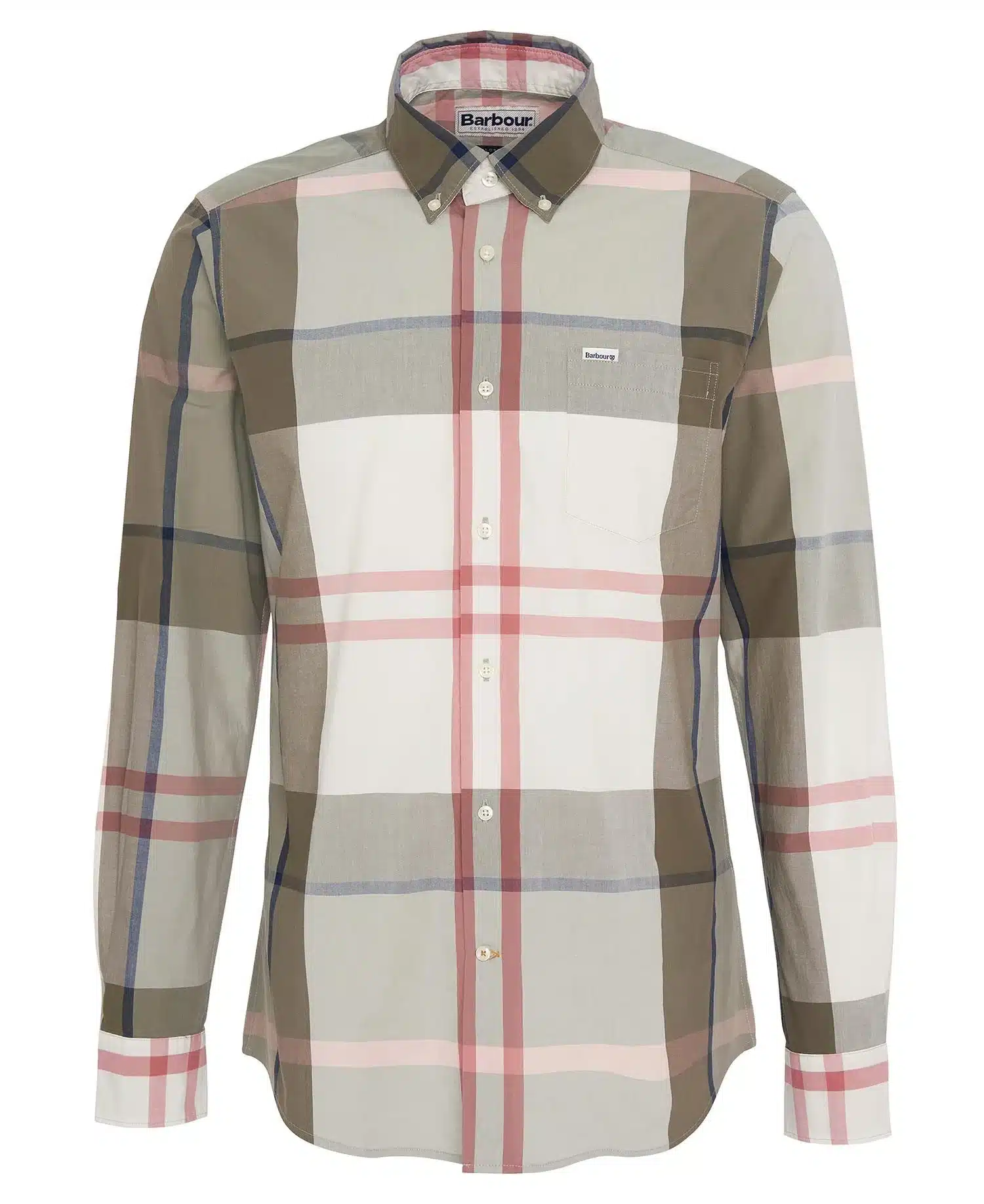 BARBOUR CAMICIA HARRIS GLENMORE OLIVE TG. XL
