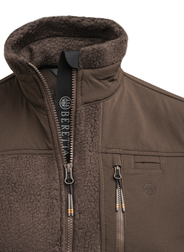 BERETTA FLEECE SMANICATO HALIFAX SHERPA BROWN