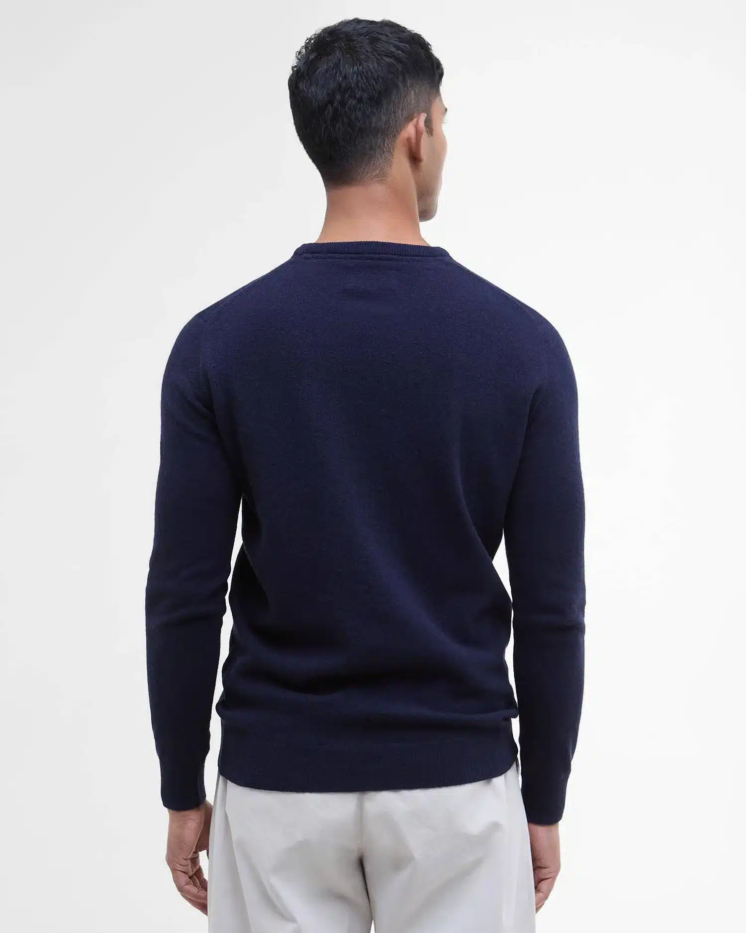 BARBOUR MAGLIONE ESSENTIAL LAMBSWOOL NAVY