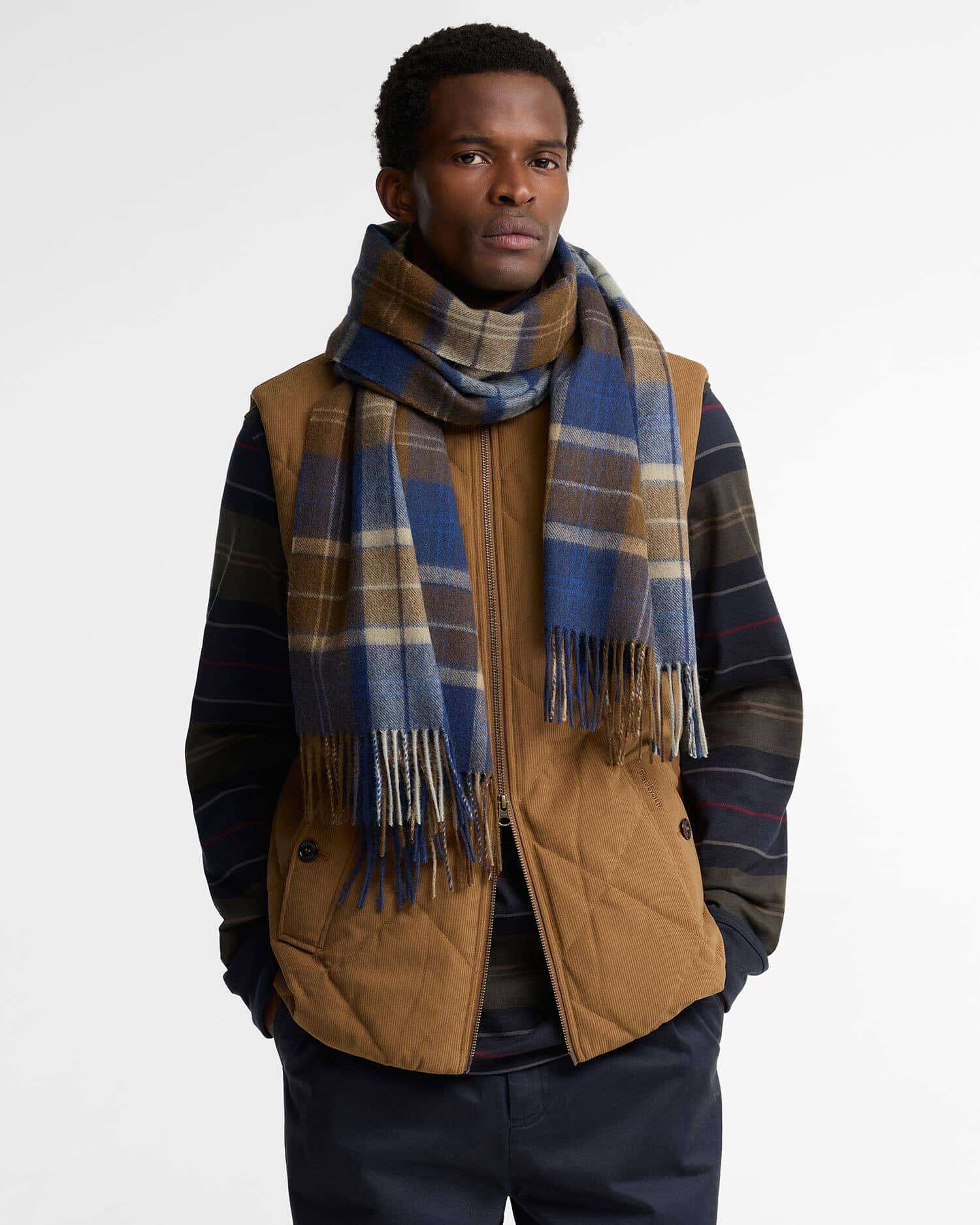 BARBOUR SCIARPA PATCHWORK TARTAN